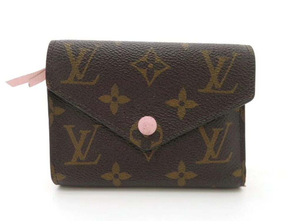 LOUIS VUITTON Portefeuille Victorine Bi fold Wallet Monogram Rose Pink Ballerine